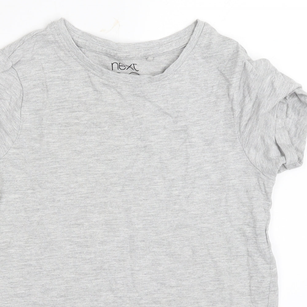 NEXT Girls Grey   Basic T-Shirt Size 7 Years