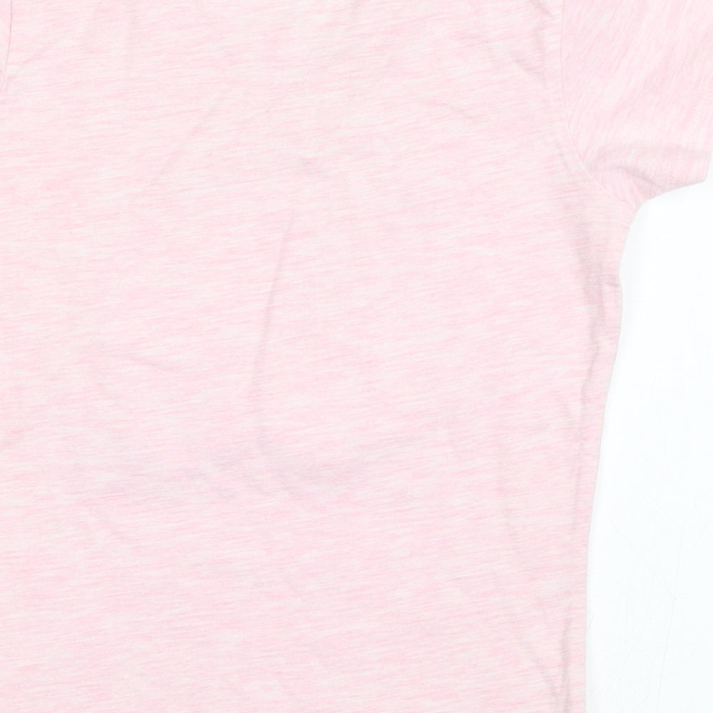 Primark Girls Pink   Basic T-Shirt Size 5-6 Years  - rabbit