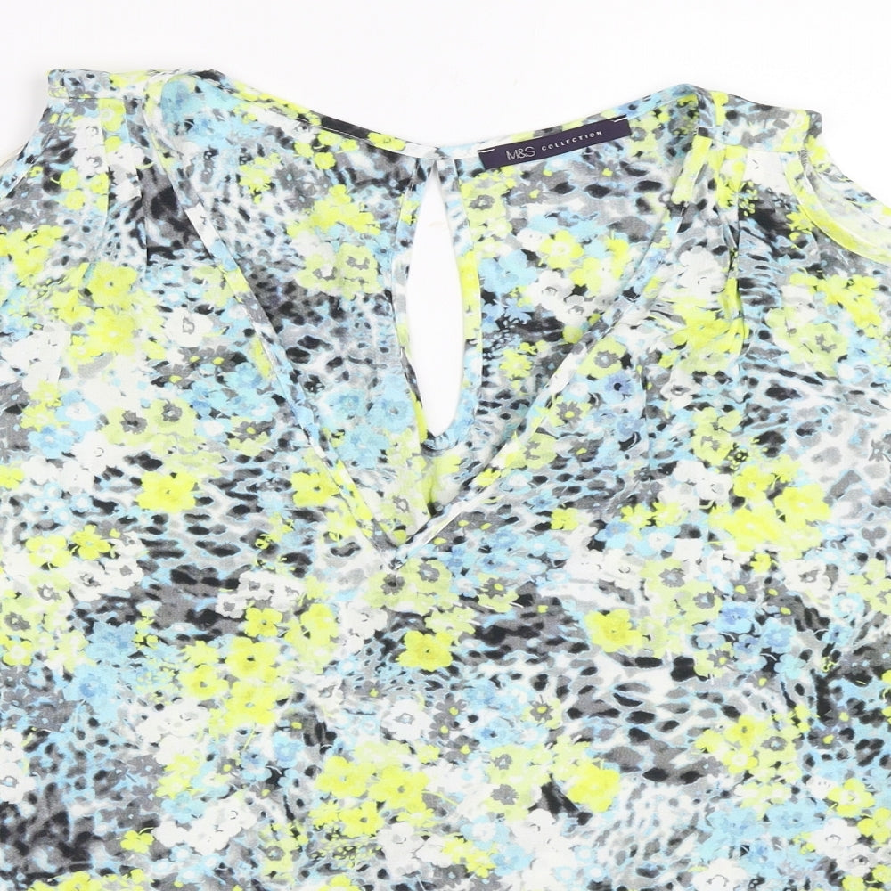 Marks and Spencer Womens Yellow   Basic Blouse Size 8
