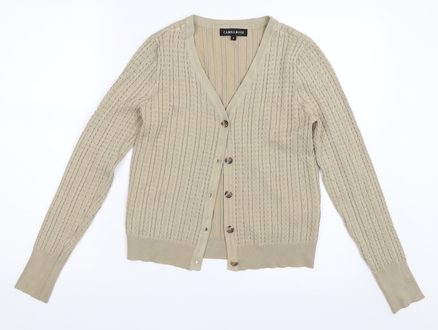 New Look Womens Beige   Cardigan Jumper Size S
