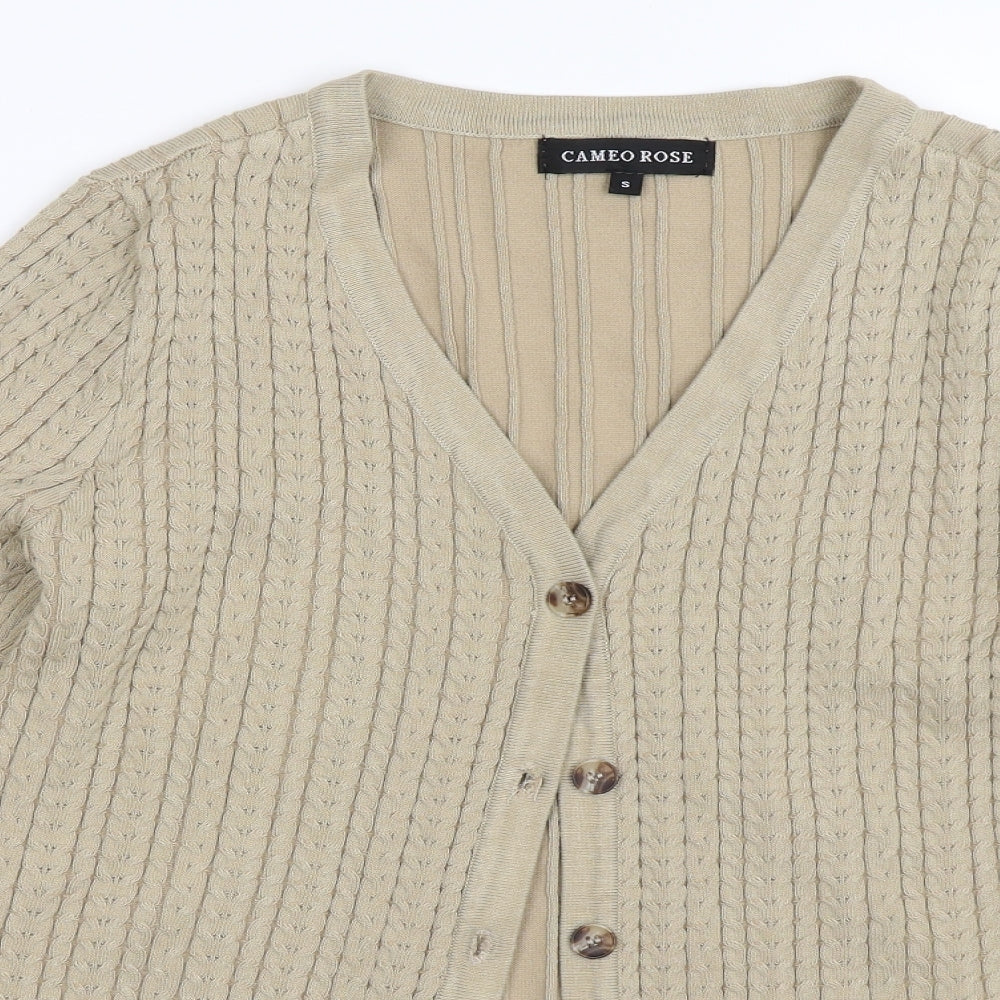 New Look Womens Beige   Cardigan Jumper Size S