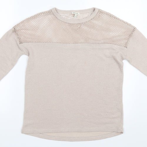 River Island Womens Beige   Pullover Jumper Size 10