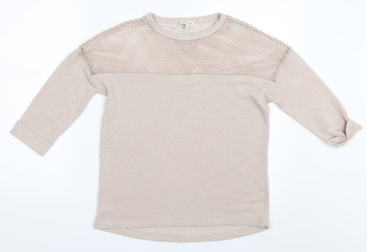 River Island Womens Beige   Pullover Jumper Size 10