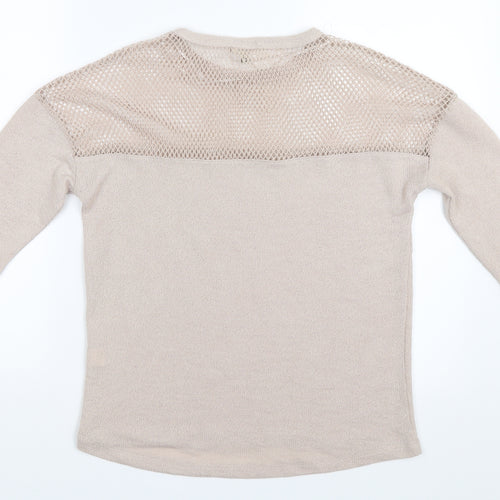 River Island Womens Beige   Pullover Jumper Size 10