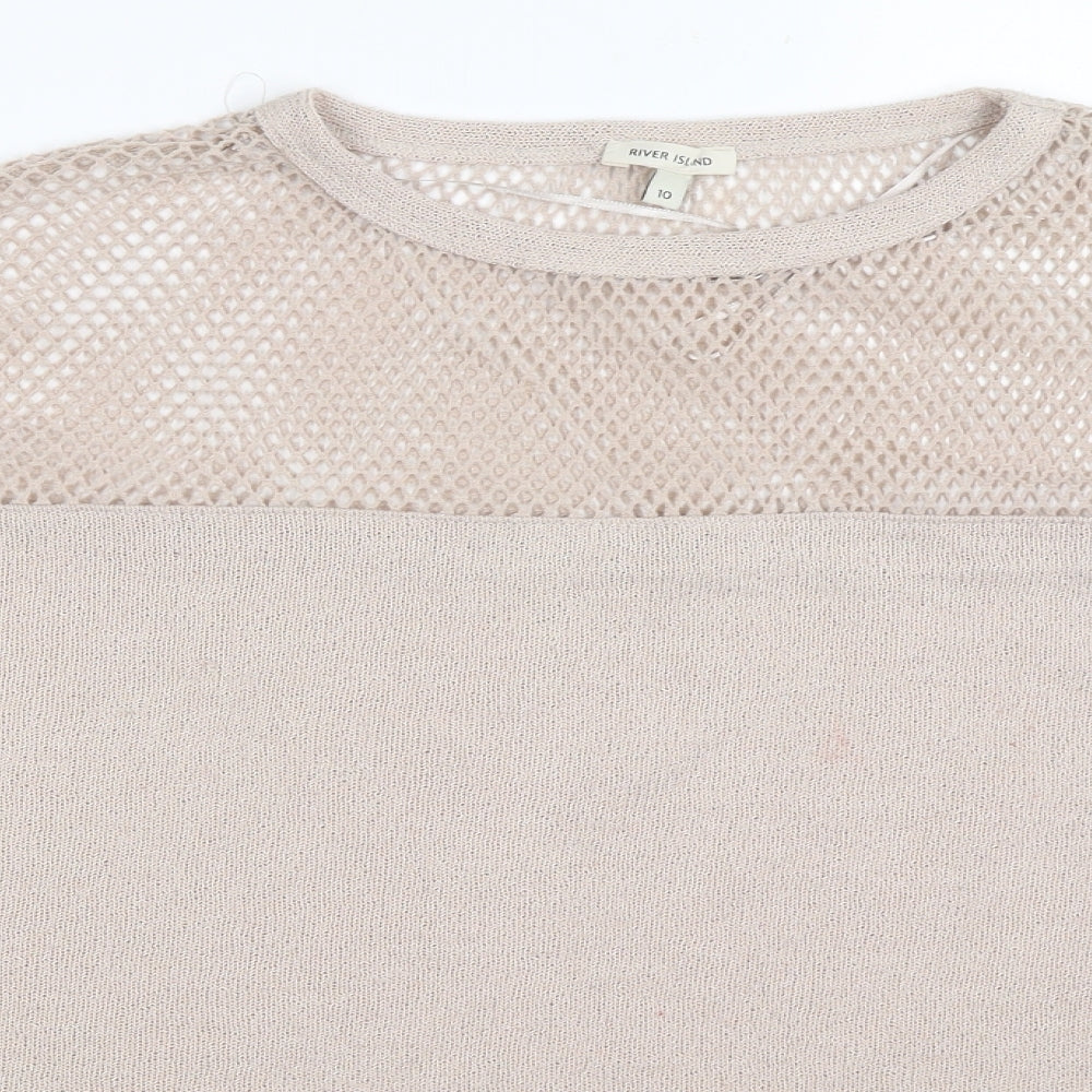 River Island Womens Beige   Pullover Jumper Size 10