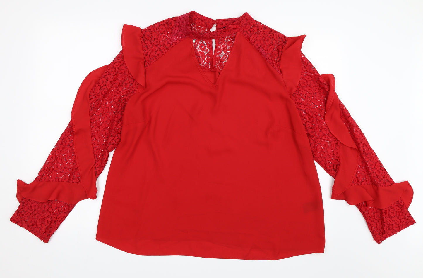 Papaya Womens Red   Basic Blouse Size 18