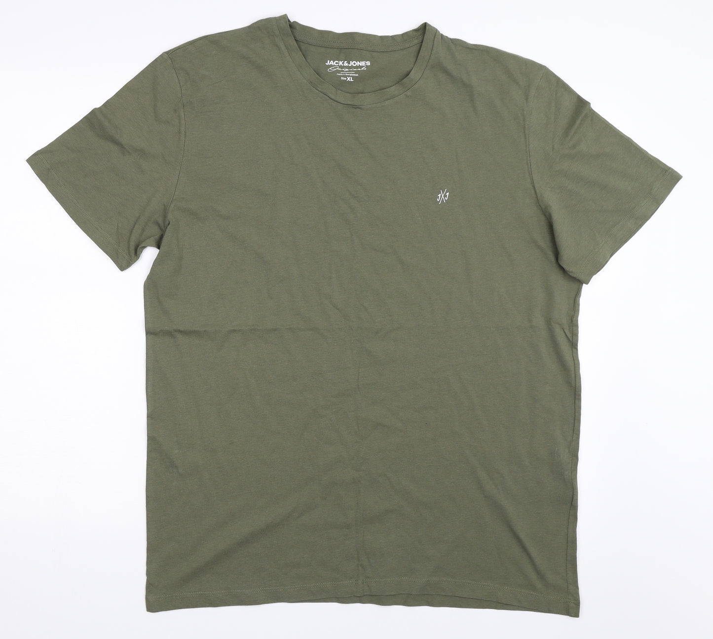 JACK & JONES Mens Green    T-Shirt Size XL
