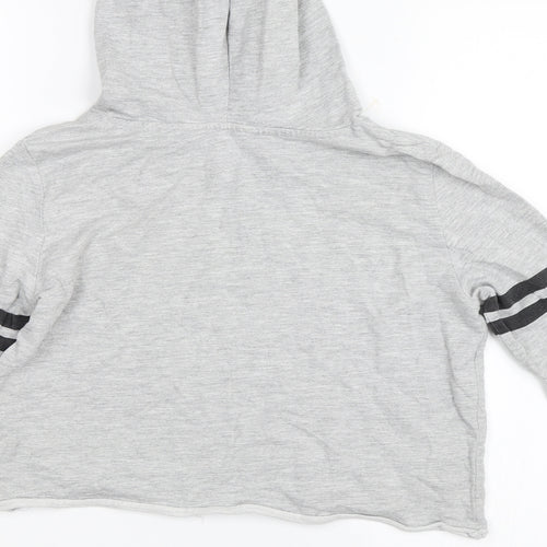 H&M Girls Grey   Pullover Hoodie Size 12-13 Years