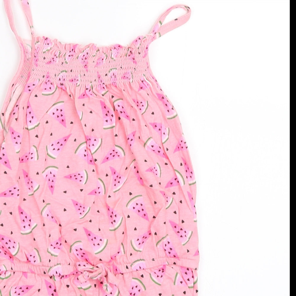 Primark Girls Pink   Playsuit One-Piece Size 5-6 Years