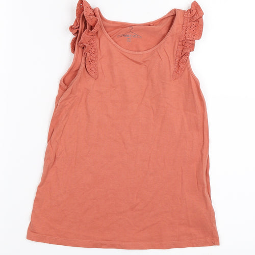 NEXT Girls Orange   Basic Tank Size 7-8 Years