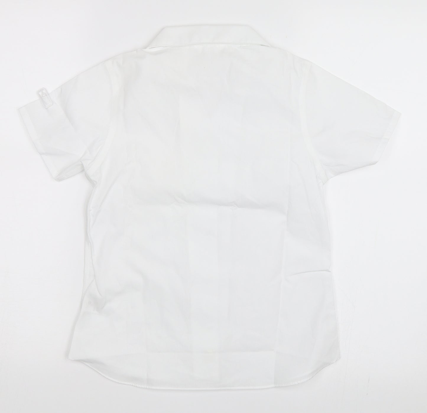 John Lewis Girls White   Basic Button-Up Size 10 Years  - School shirt