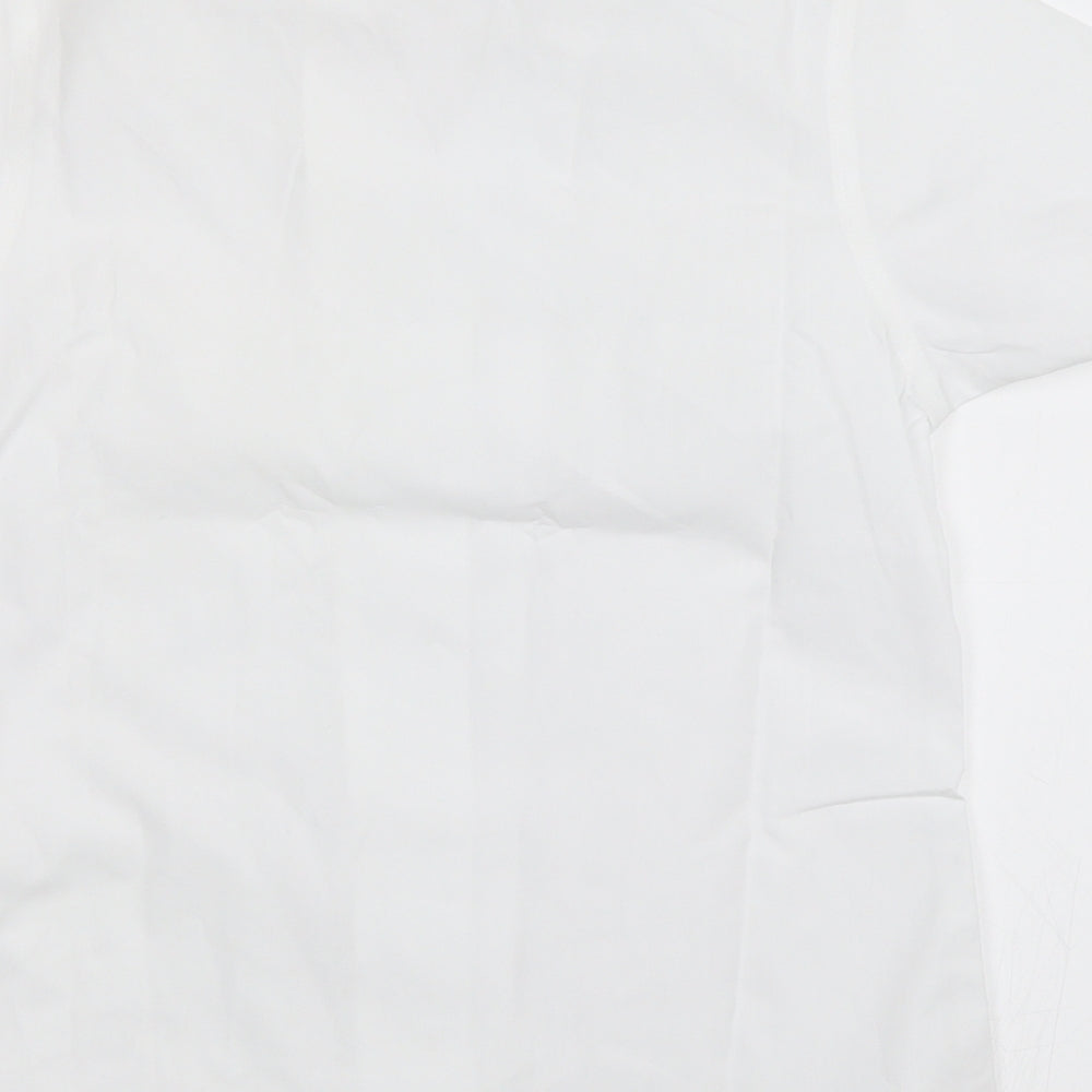 John Lewis Girls White   Basic Button-Up Size 10 Years  - School shirt