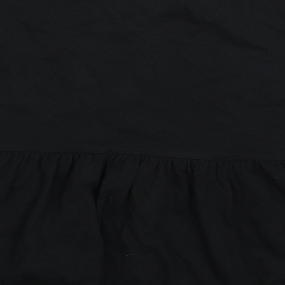 Primark Girls Black   Basic T-Shirt Size 7-8 Years