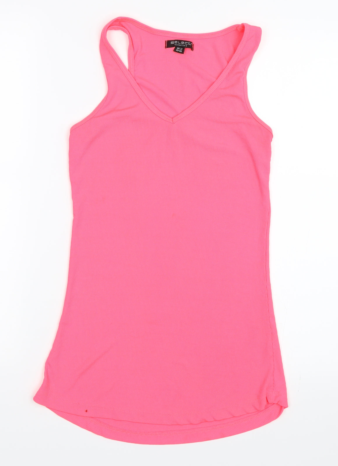 Select Womens Pink   Basic Tank Size 12