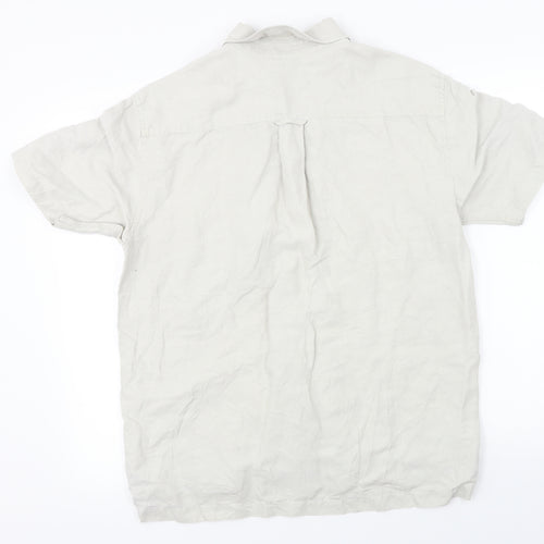 inspired by italy Mens Grey    Button-Up Size M