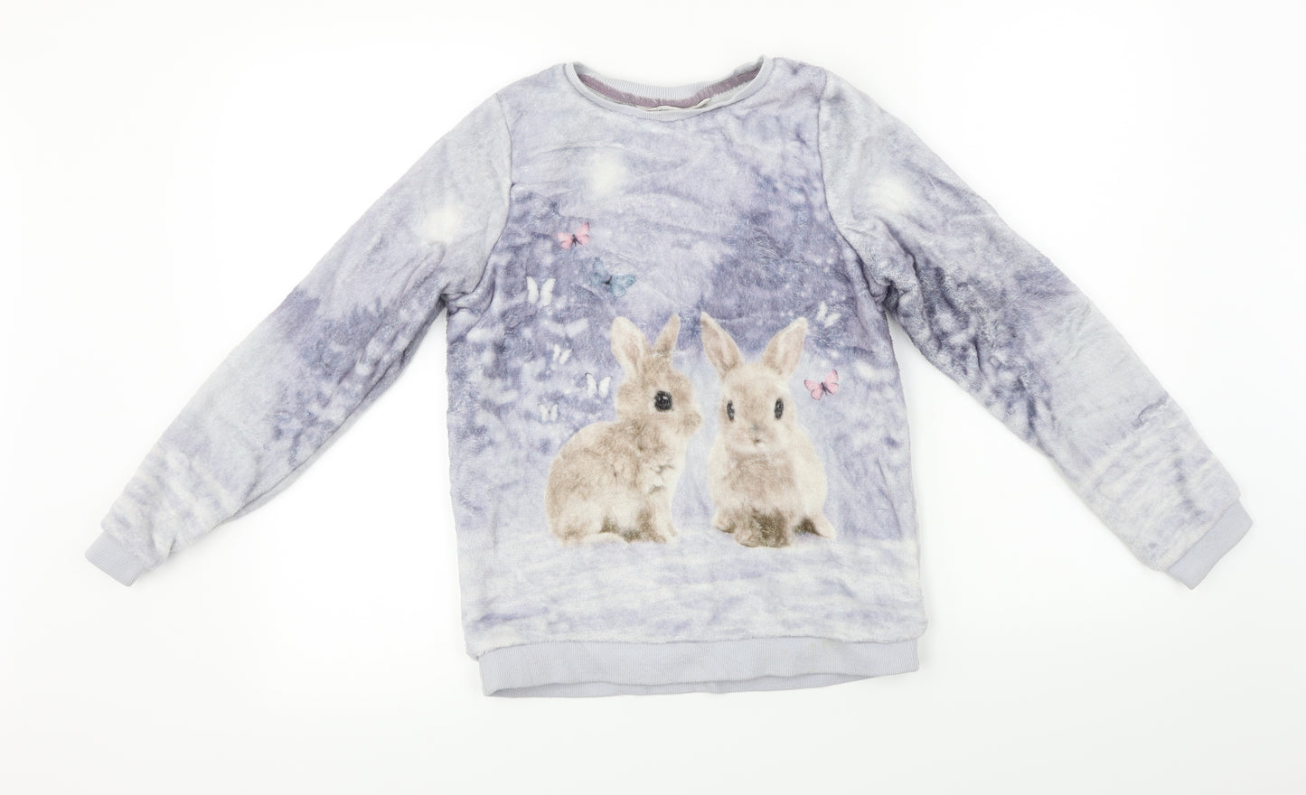 H&M  Girls Grey   Pullover Jumper Size 11-12 Years