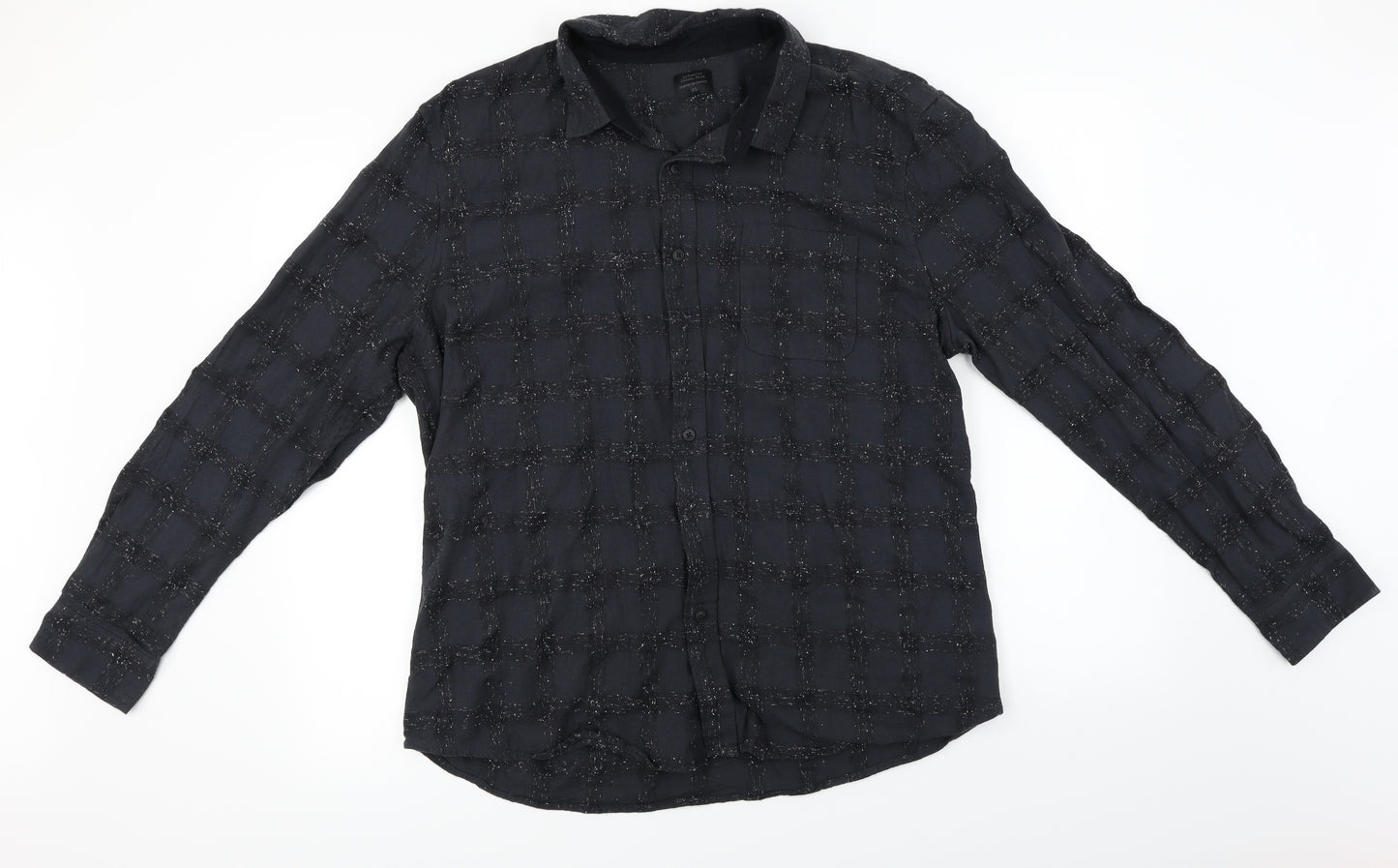 Authentic Casual Wear   Mens Black    Button-Up Size XL
