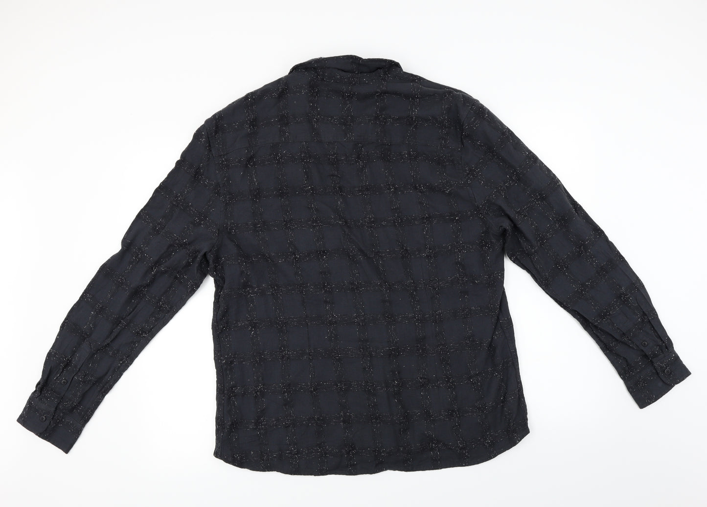 Authentic Casual Wear   Mens Black    Button-Up Size XL