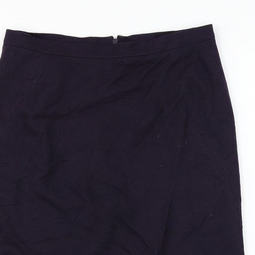 keu Womens Purple   A-Line Skirt Size 12