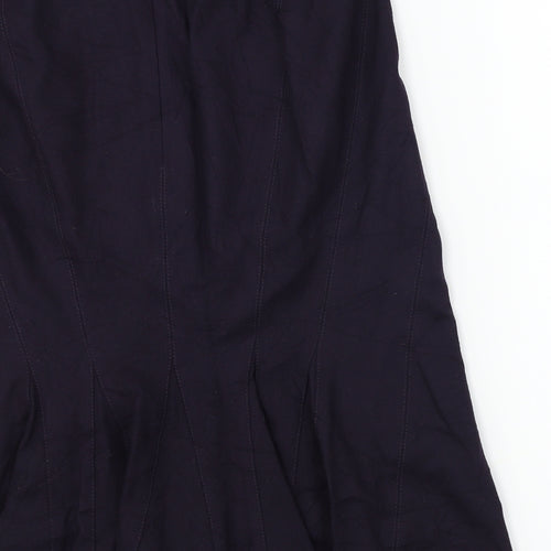 keu Womens Purple   A-Line Skirt Size 12