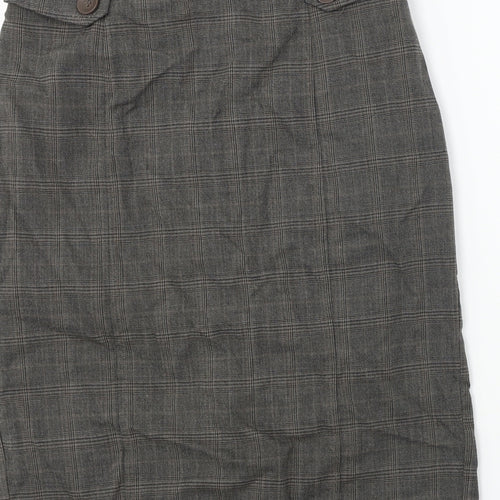 Preworn  Womens Brown Check  Bandage Skirt Size 30 in
