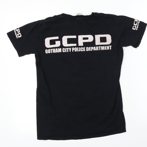 Gildan  Mens Black    T-Shirt Size S