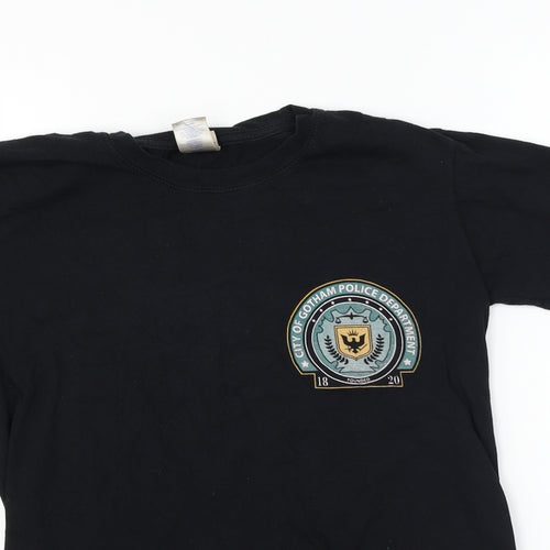 Gildan  Mens Black    T-Shirt Size S
