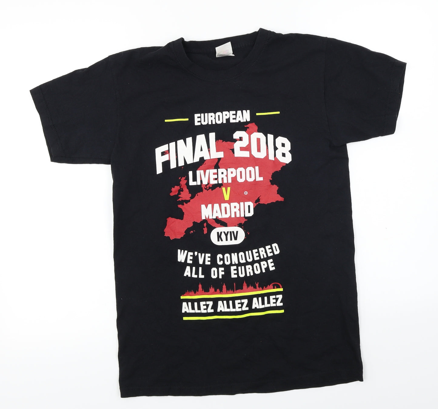 Fruit of the Loom  Womens Black   Basic T-Shirt Size S