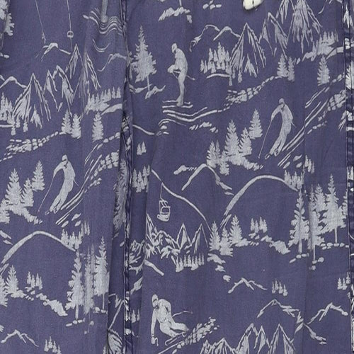 NEXT Mens Brown Floral  Trousers  Size L L28 in