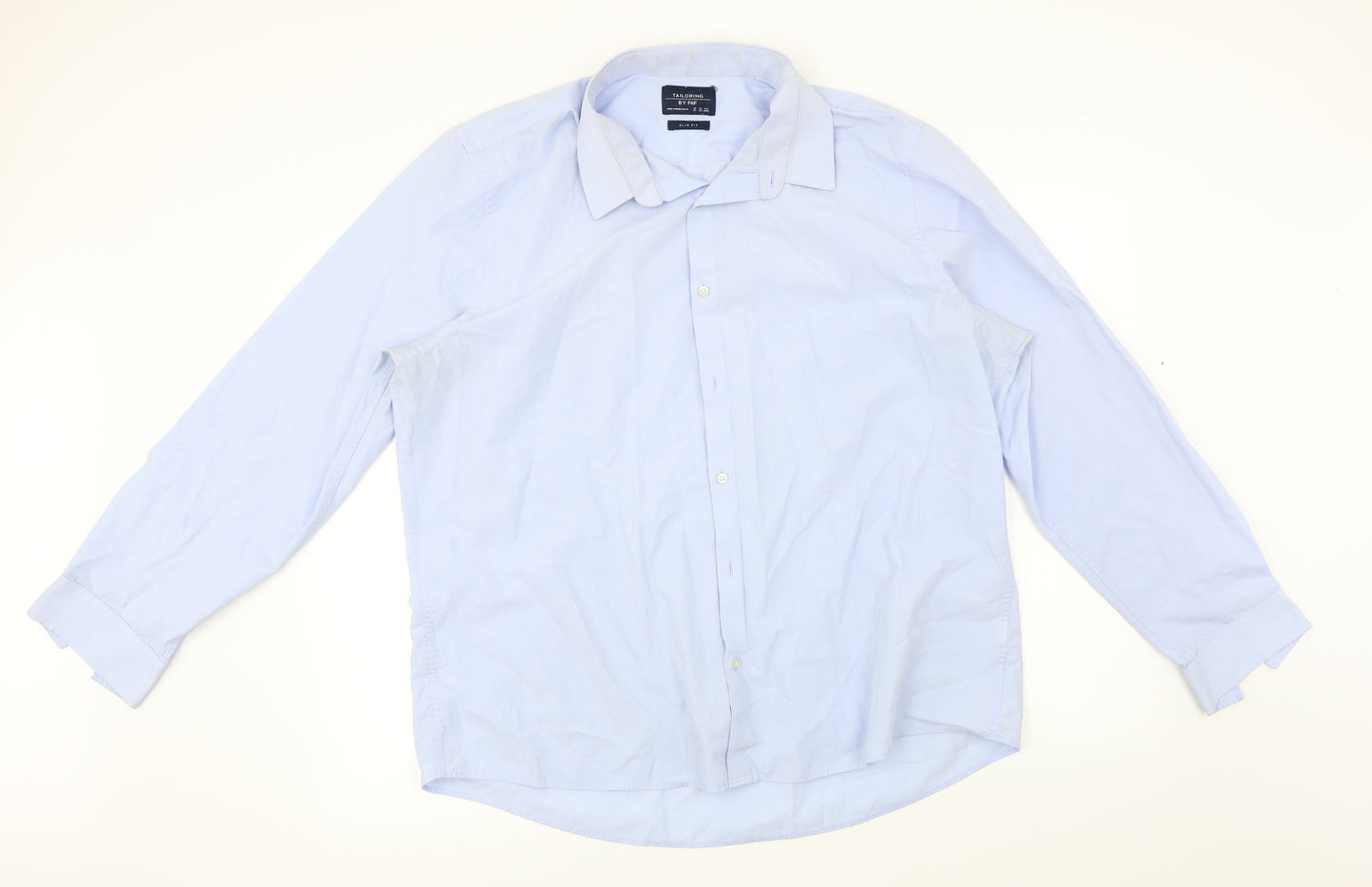 F&F  Mens Blue    Dress Shirt Size XL