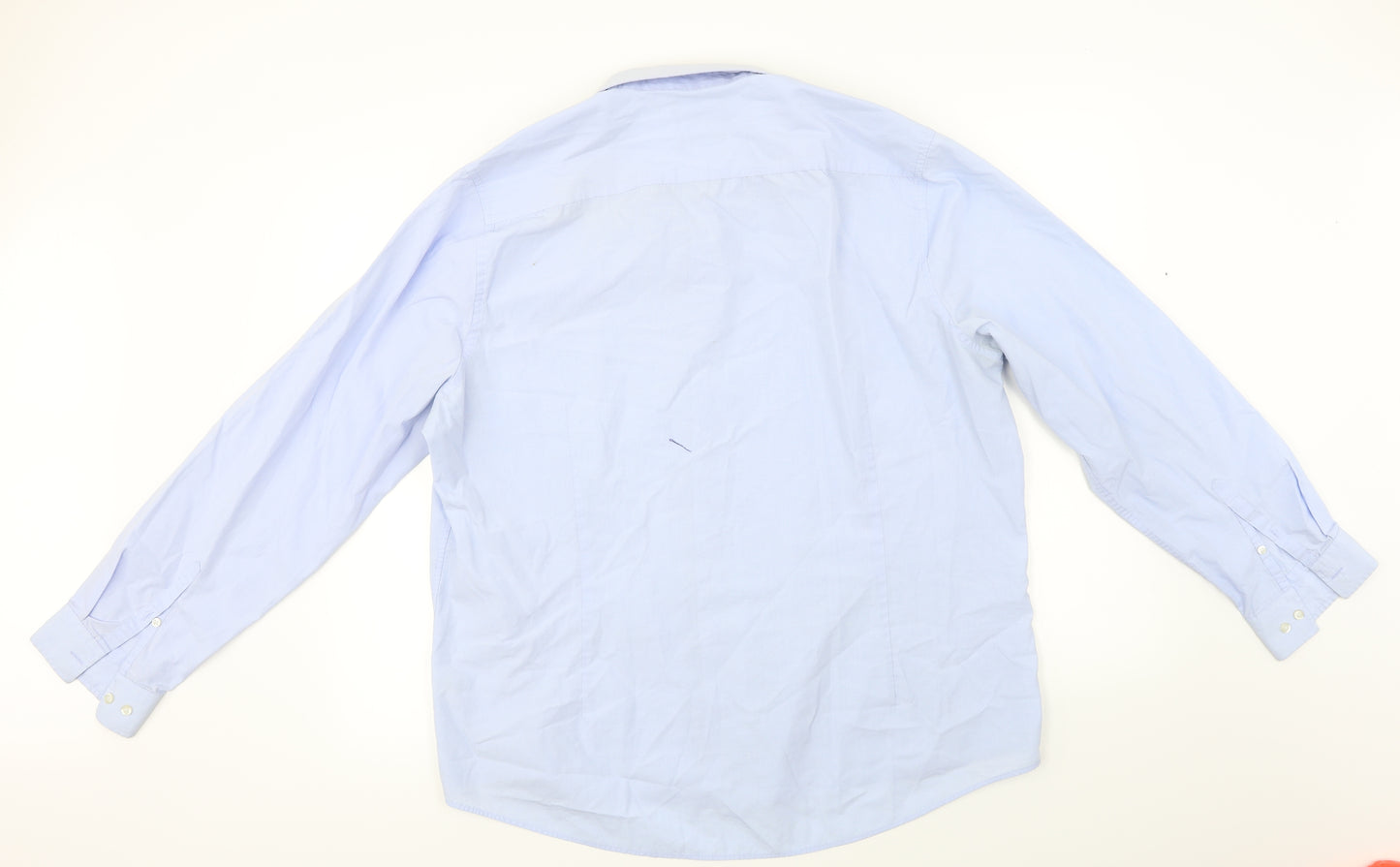 F&F  Mens Blue    Dress Shirt Size XL