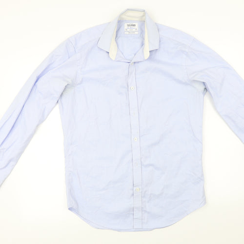 TM Lewin   Mens Blue    Dress Shirt Size M