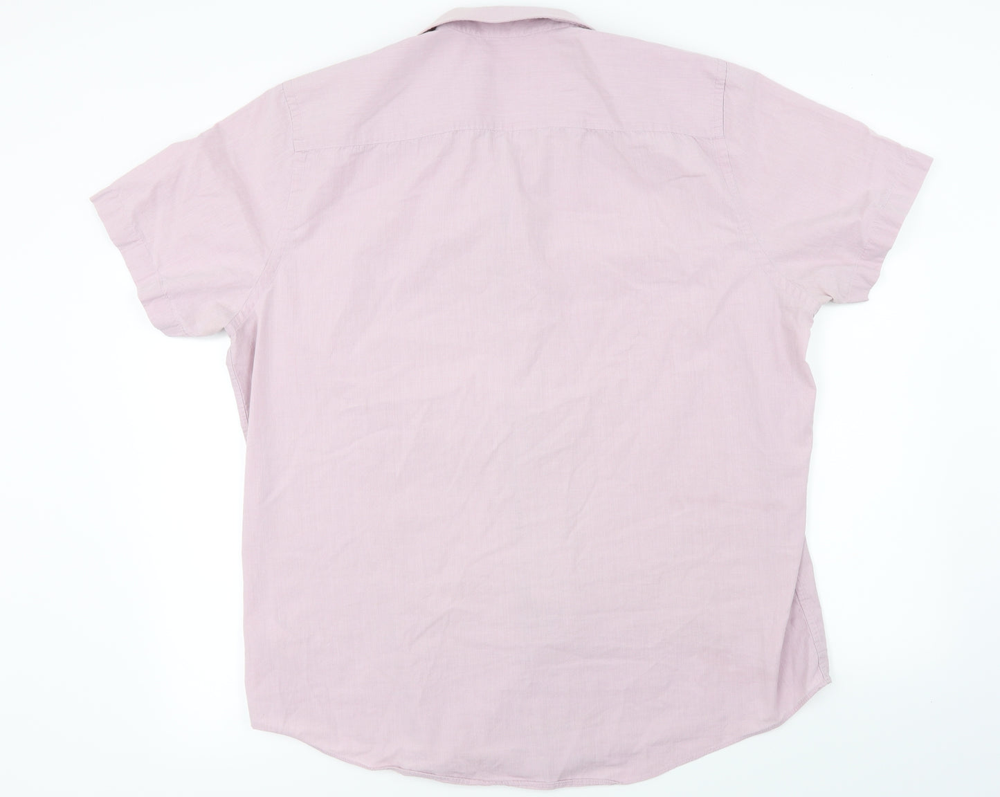 TU Mens Pink    Dress Shirt Size L