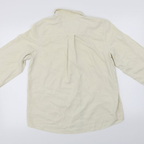 Orvis Womens Ivory   Basic Button-Up Size M