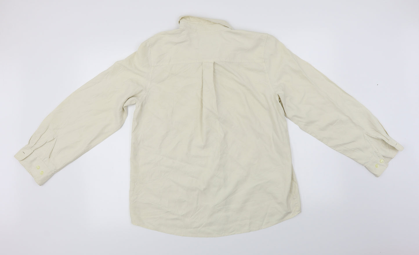 Orvis Womens Ivory   Basic Button-Up Size M