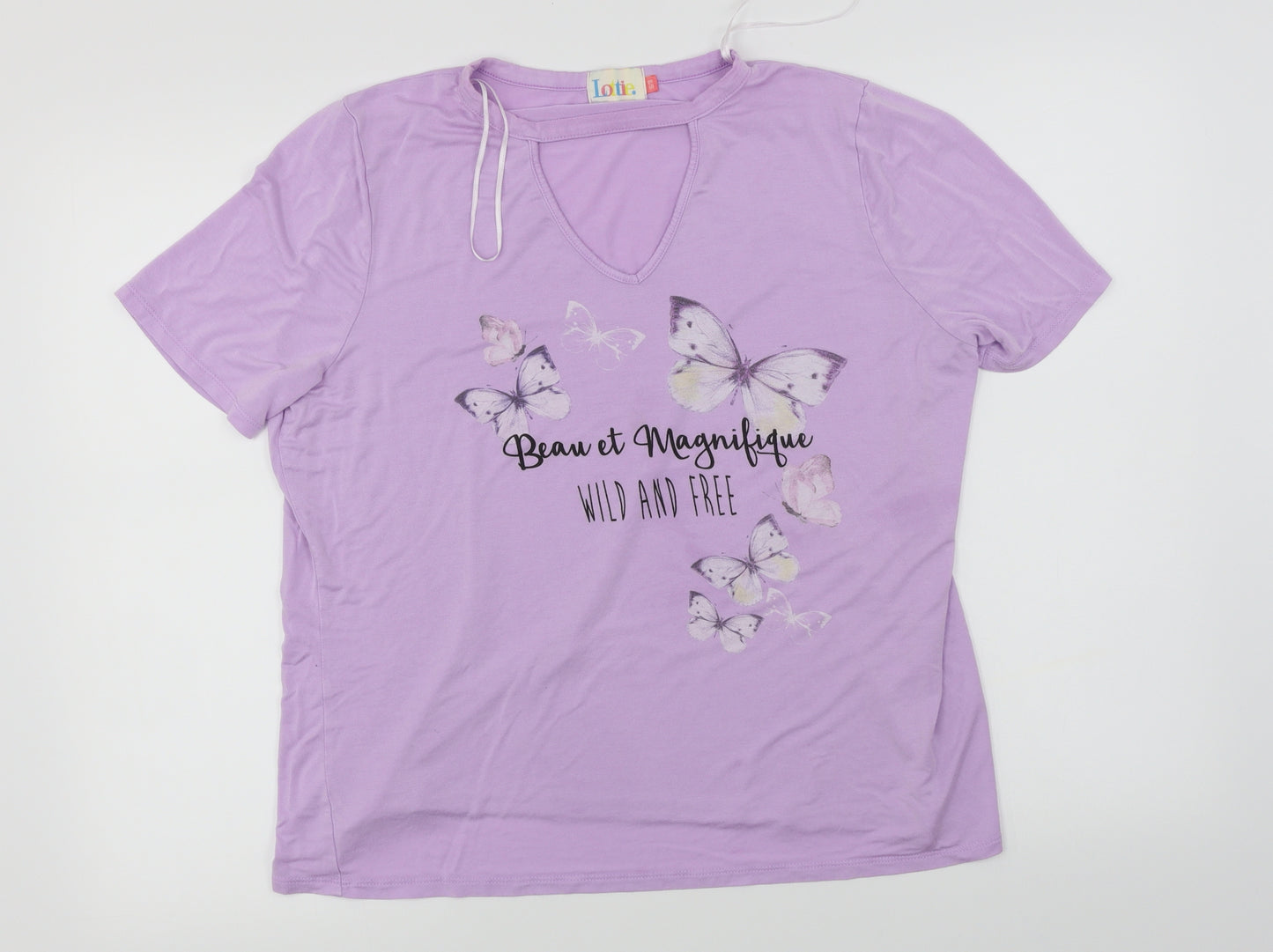 Lotties  Womens Purple   Basic Blouse Size 14