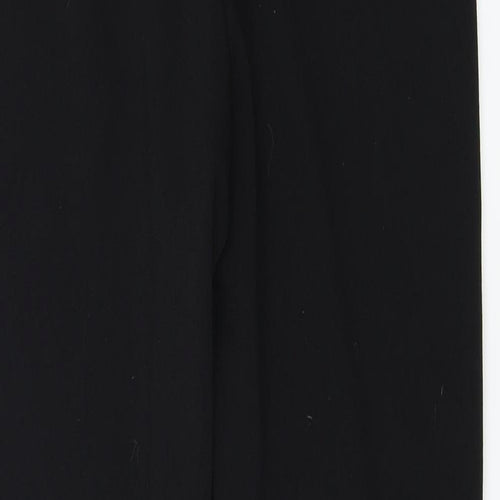 PRETTYLITTLETHING Womens Black   Trousers  Size 12 L24 in
