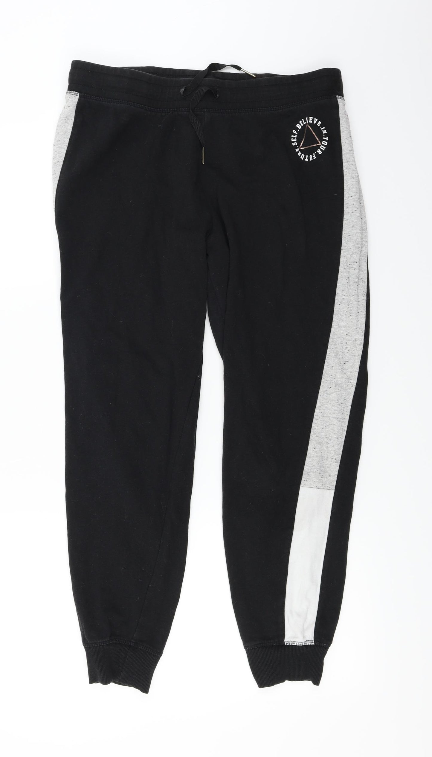 F&F  Womens Black   Jogger Trousers Size M L24 in