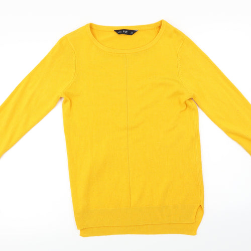 F&F  Womens Yellow   Pullover Jumper Size 6