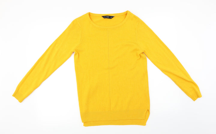F&F  Womens Yellow   Pullover Jumper Size 6