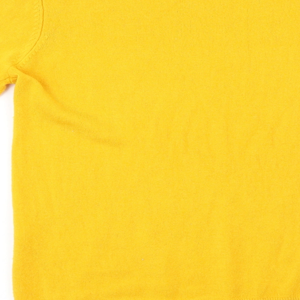 F&F  Womens Yellow   Pullover Jumper Size 6