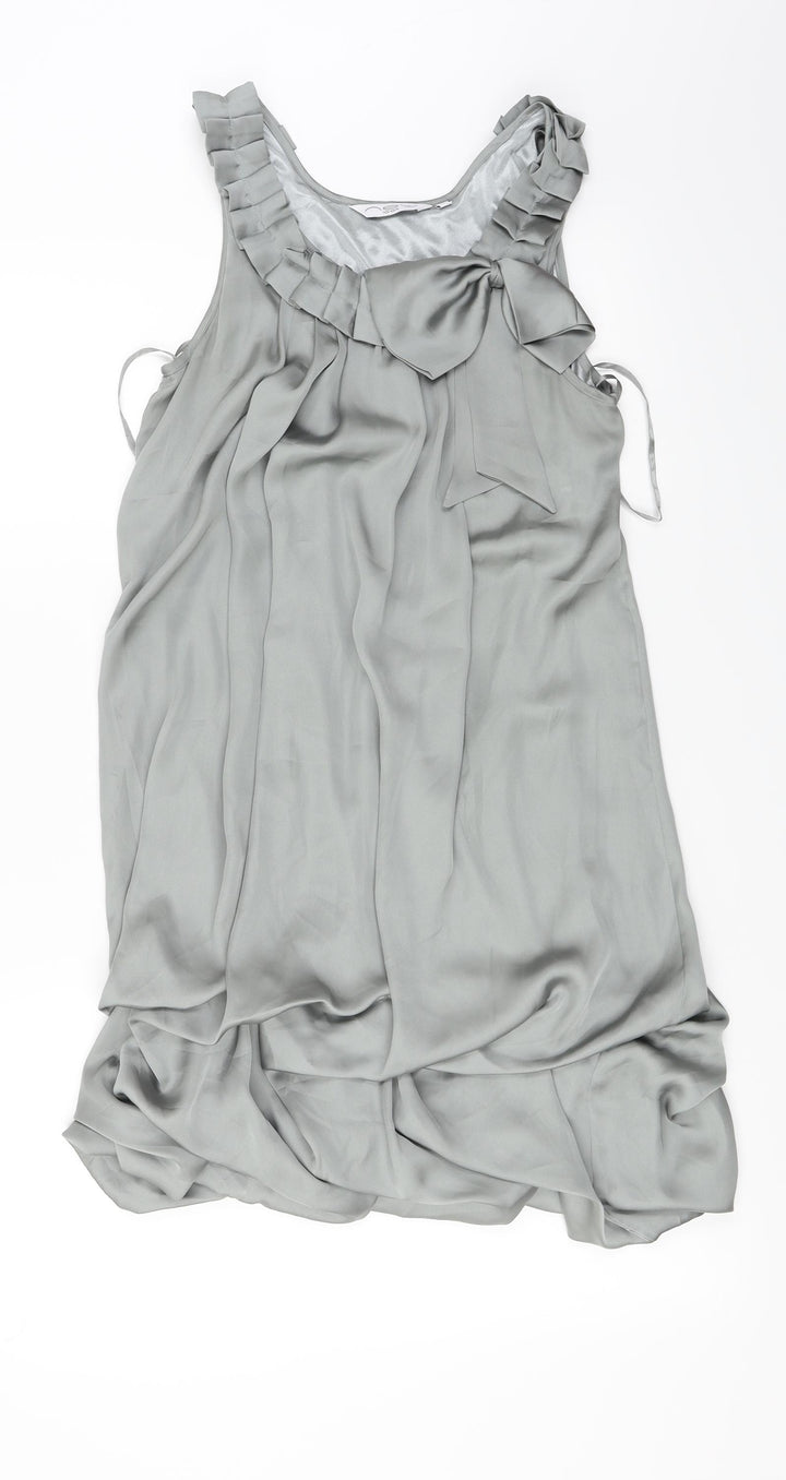 New Look Womens Grey Basic Blouse Size 10