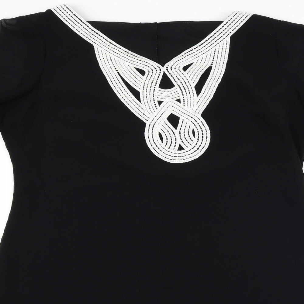 F&F Womens Black   Basic Blouse Size 10