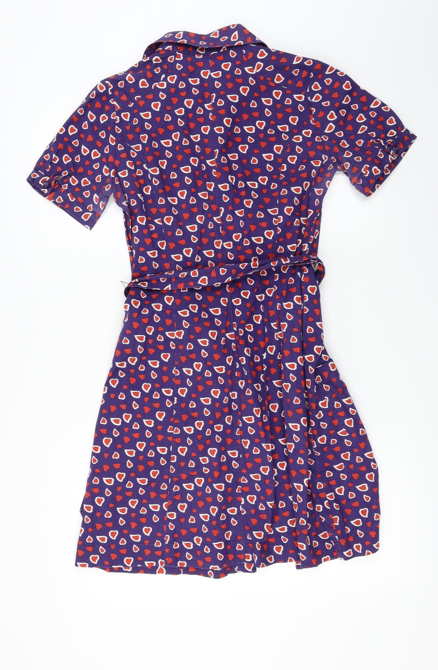 H&M  Womens Purple Animal Print  A-Line  Size 10