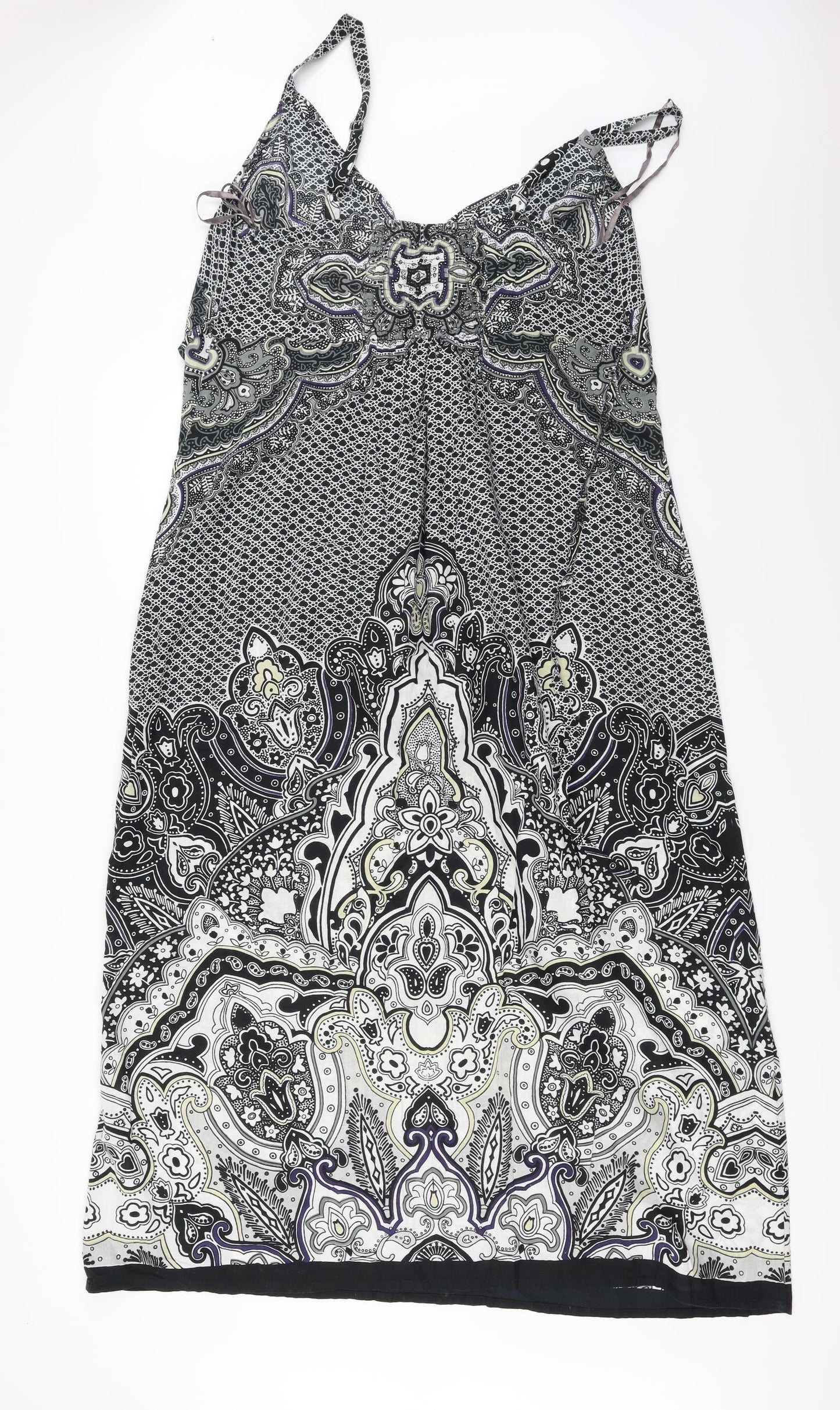 Per Una  Womens Black Floral  A-Line  Size 16