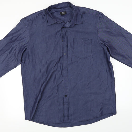 F&F  Mens Blue    Button-Up Size L
