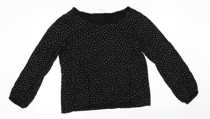 H&M  Womens Black   Basic Blouse Size L