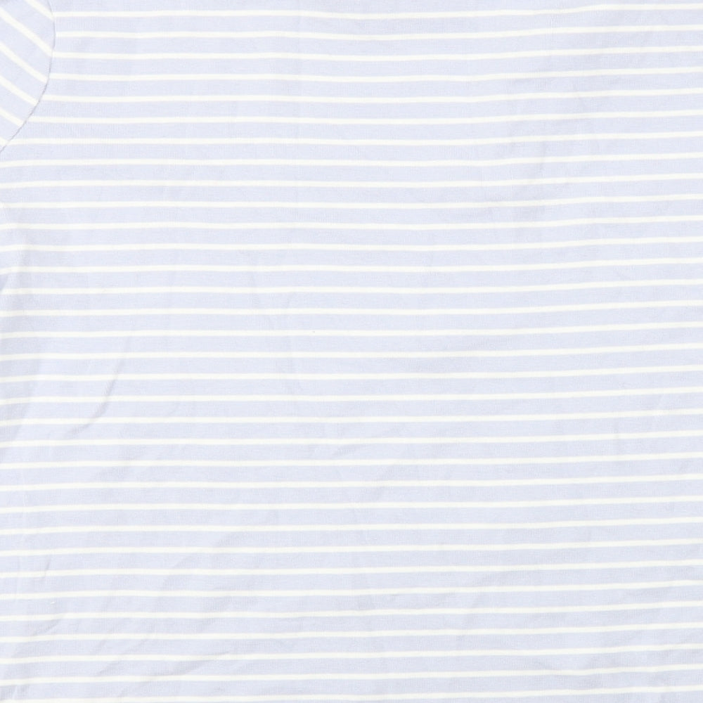 Laura Ashley  Womens Blue Striped  Basic Polo Size 18