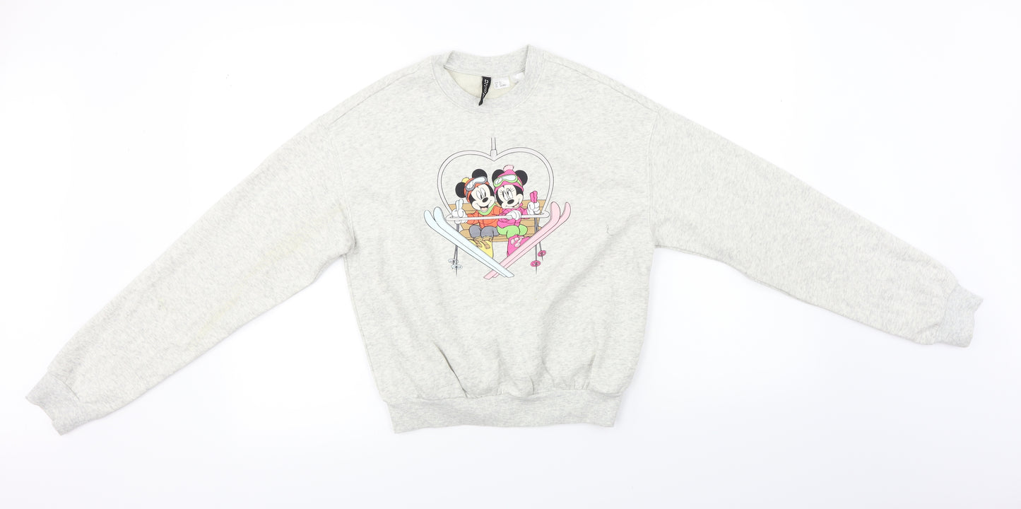 H&M Womens Grey   Pullover Jumper Size XS