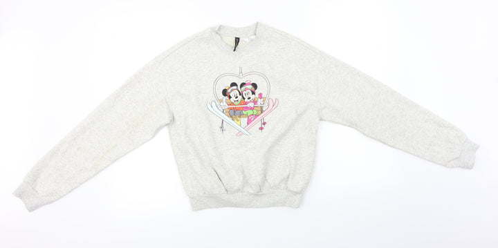 H&M Womens Grey   Pullover Jumper Size XS